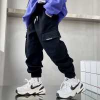 2024新款男童裤子儿童工装裤中大童春秋季酷帅休闲裤长裤春款