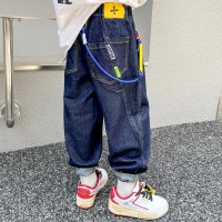 2024春款童装男童牛仔裤子中大童儿童春装薄款宽松长裤春秋款
