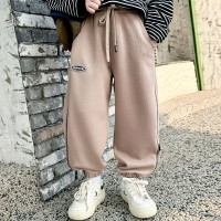 男童运动裤子2024童装春季新款中大童儿童针织卫裤春秋款酷帅