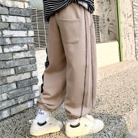 男童运动裤子2024童装春季新款中大童儿童针织卫裤春秋款酷帅