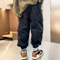 2024春季男童裤子儿童休闲裤中大童工装裤男孩潮流长裤春秋款