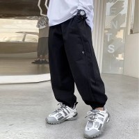 男童工装裤儿童休闲裤宽松中大童装裤子秋装2024新款春秋季长裤子