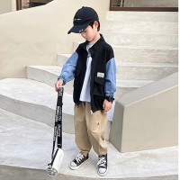男童工装裤儿童休闲裤宽松中大童装裤子秋装2024新款春秋季长裤子