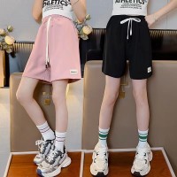 女童裤子2024夏季新款中大童童装韩版宽松透气五分裤女孩百搭短裤