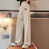 女童夏装裤子2024新款韩版儿童冰丝阔腿裤女大童夏季薄款休闲长裤