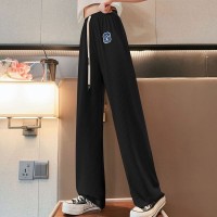 女童夏装裤子2024新款韩版儿童冰丝阔腿裤女大童夏季薄款休闲长裤