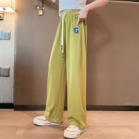 女童夏装裤子2024新款韩版儿童冰丝阔腿裤女大童夏季薄款休闲长裤