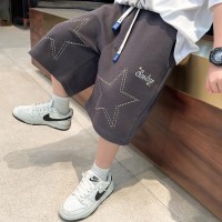 男童短裤子夏装2024新款男大童夏季帅气五分裤男孩薄款运动休闲裤