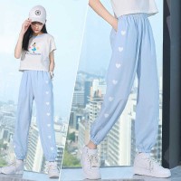 1099#冰丝女童裤子大童装夏季薄款防蚊裤运动2024新款儿童夏装