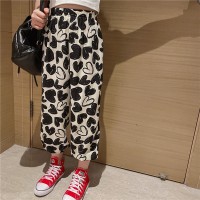 女童夏天冰丝裤子外穿薄款时髦女孩休闲裤夏季宽松儿童防蚊裤洋气