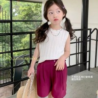 奶油新款儿童夏季短裤西装裤宝宝洋气五分裤