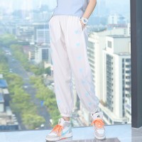 女童防蚊裤2024新款夏季冰丝儿童休闲运动裤薄款大童洋气夏装裤子