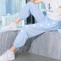 女童防蚊裤2024新款夏季冰丝儿童休闲运动裤薄款大童洋气夏装裤子