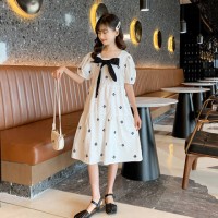 女童连衣裙童装2024新款中大童洋气夏季小女孩衣服儿童装公主裙子