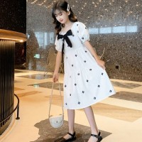 女童连衣裙童装2024新款中大童洋气夏季小女孩衣服儿童装公主裙子