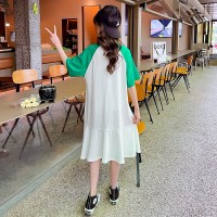 女童连衣裙夏季2024新款中大童洋气夏装公主裙儿童学院风POLO裙子