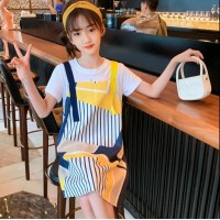 女童夏装连衣裙2024新款韩版小女孩洋气时尚夏季儿童拼接薄款裙子
