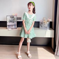 女童连衣裙2024新款儿童公主裙夏季洋气女孩碎花裙夏装裙子潮花边