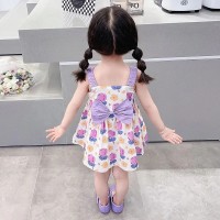女童连衣裙夏季2024新款洋气女孩宝宝夏款儿童装夏天夏装吊带裙子