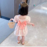 女童公主裙2024新款夏季时髦碎花连衣裙洋气时尚小女孩韩版宝宝裙