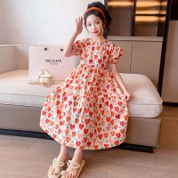 女童夏装连衣裙夏季儿童公主裙子洋气2024新款韩版大童装女孩衣服