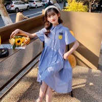 女童连衣裙夏季儿童裙子2024新款夏装洋气公主裙大童装女孩衬衫裙