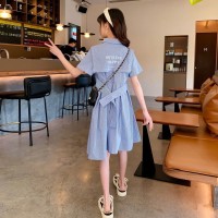女童连衣裙夏季儿童裙子2024新款夏装洋气公主裙大童装女孩衬衫裙