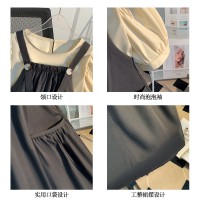 女童连衣裙夏装2024新款夏季洋气儿童公主裙女中大童背带裙两件套