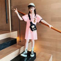 女童连衣裙夏装洋气2024新款儿童网红童装裙子女孩大童夏季POLO裙