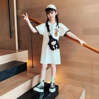 女童连衣裙夏装洋气2024新款儿童网红童装裙子女孩大童夏季POLO裙