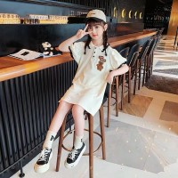 女童连衣裙夏装洋气2024新款儿童网红童装裙子女孩大童夏季POLO裙