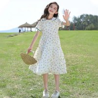 童装女童夏季连衣裙2024洋气新款女大童碎花长裙子夏装儿童公主裙