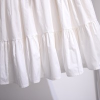 女童甜美风连衣裙夏季2024新款洋气女孩网红立领蝴蝶结衬衫裙子薄