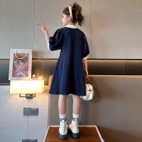 女童新款儿童女大童夏款韩版学院风炸街裙子潮
