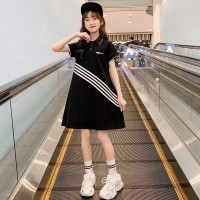 女童夏季新款韩版宽松洋气夏装中大童短袖T恤裙子