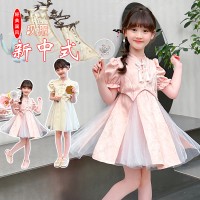 女童夏装连衣裙改良古风裙