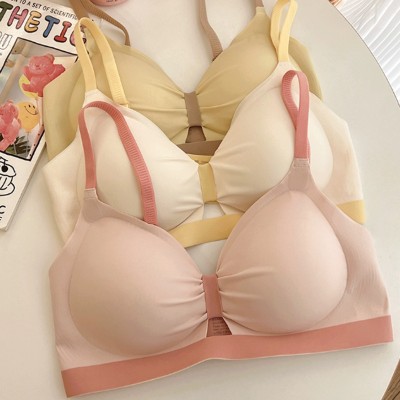 <!--内衣女小胸聚拢夏季薄款无钢圈胸罩收副乳防下垂舒适无痕文胸显大-->