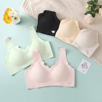 新品软支撑无痕爱心内衣美背固定杯薄款聚拢防下垂无钢圈背心文胸