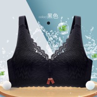 春夏新款高品质内衣上薄下厚无钢圈收副乳调整型性感蕾丝透气文胸