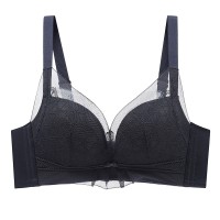 夏季内衣女小胸聚拢薄款收副乳防下垂性感无钢圈矫正调整型文胸罩
