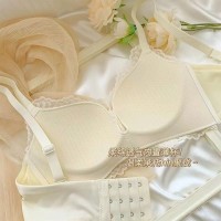 奶层泡芙~法式少女文胸无钢圈内衣女小胸聚拢纯欲风防下垂收副乳