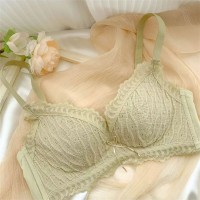 奶层泡芙~法式少女文胸无钢圈内衣女小胸聚拢纯欲风防下垂收副乳