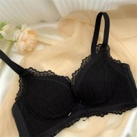 奶层泡芙~法式少女文胸无钢圈内衣女小胸聚拢纯欲风防下垂收副乳