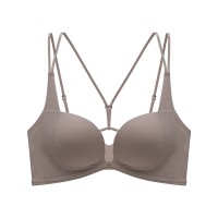 前扣内衣女小胸聚拢收副乳显大防下垂性感交叉美背文胸罩6321原版