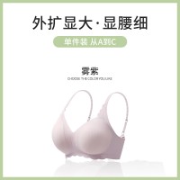 漫画胸外扩型小聚蛋馒头杯果冻内衣提拉深V小胸显大聚拢纯欲文胸