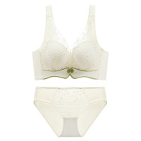 天然乳胶棉内衣女小胸聚拢调整型无钢圈收副乳大胸显小薄款夏文胸