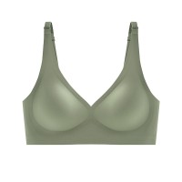 外扩无痕果冻内衣女薄款夏小胸聚拢调整型大胸显小文胸套装无钢圈