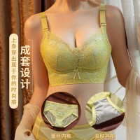 美容院线调整型秋冬实体店防下垂收副乳内衣女文胸小胸聚拢无钢圈