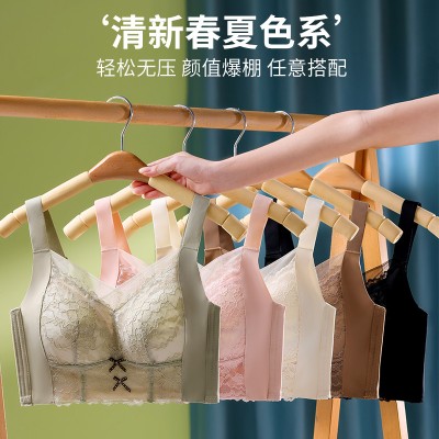 <!--内衣大胸显小防下垂薄款内衣大胸调整型收副乳大码女士内衣女文胸-->