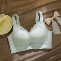 小胸聚拢中厚性感蕾丝内衣上托收副乳无钢圈舒适透气文胸女